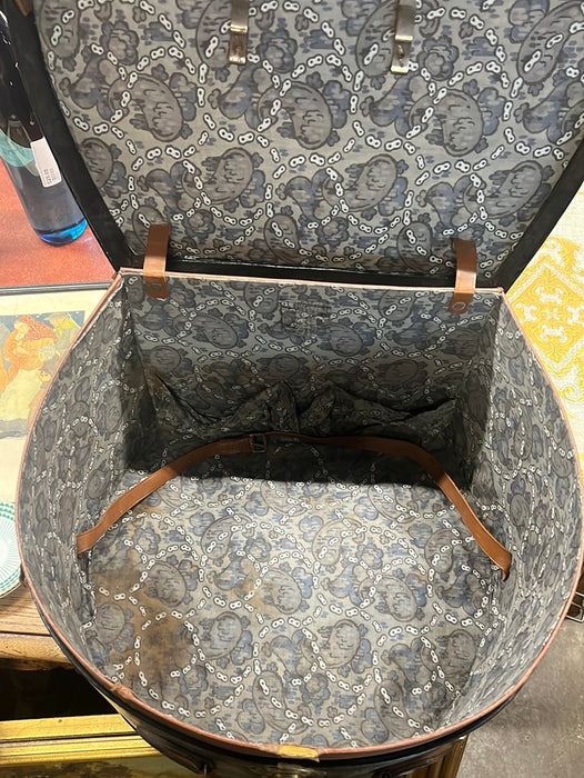 AS FOUND LEATHER HAT BOX