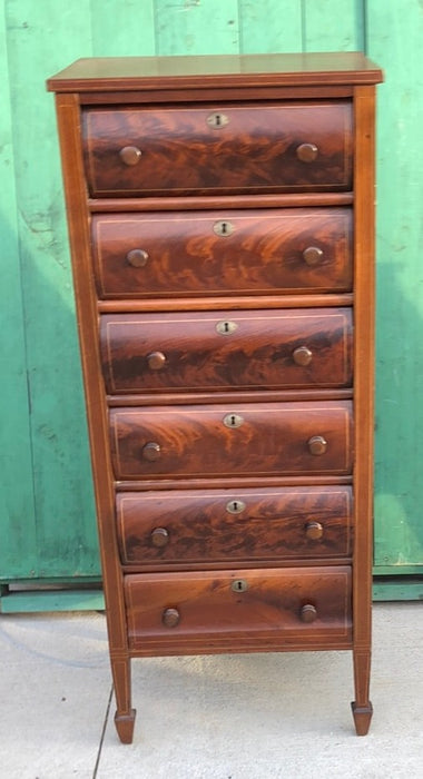 TALL 6 DRAWER NARROW CHEST