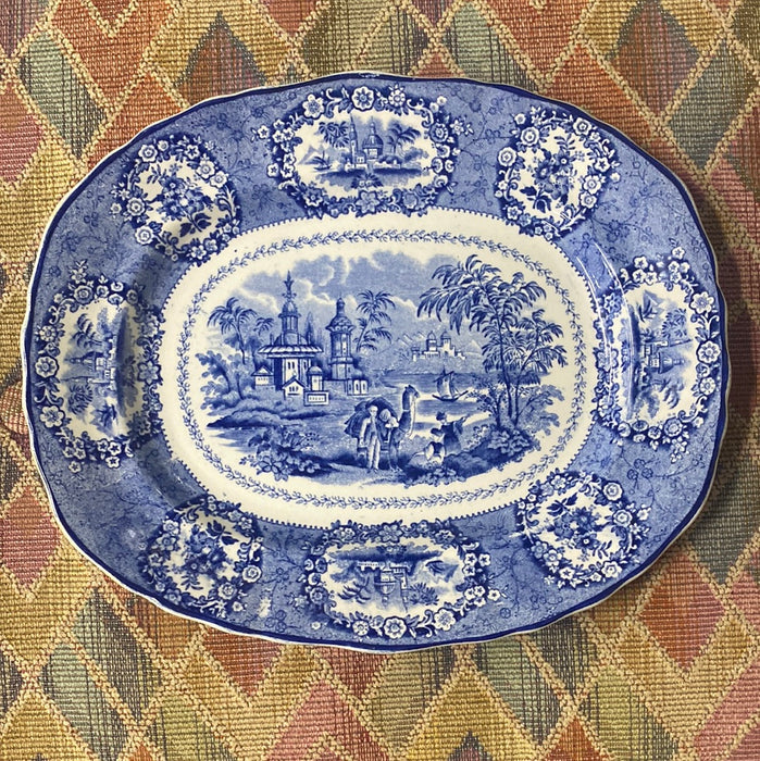 SMALL RIDGEWAYS ORIENTAL MOTIF OVAL PLATTER