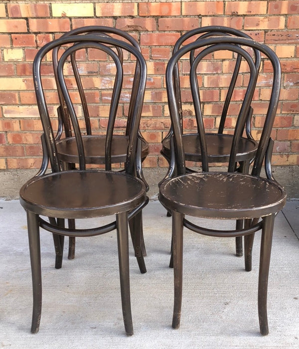 SET OF FOUR BENTWOOD CHAIRS
