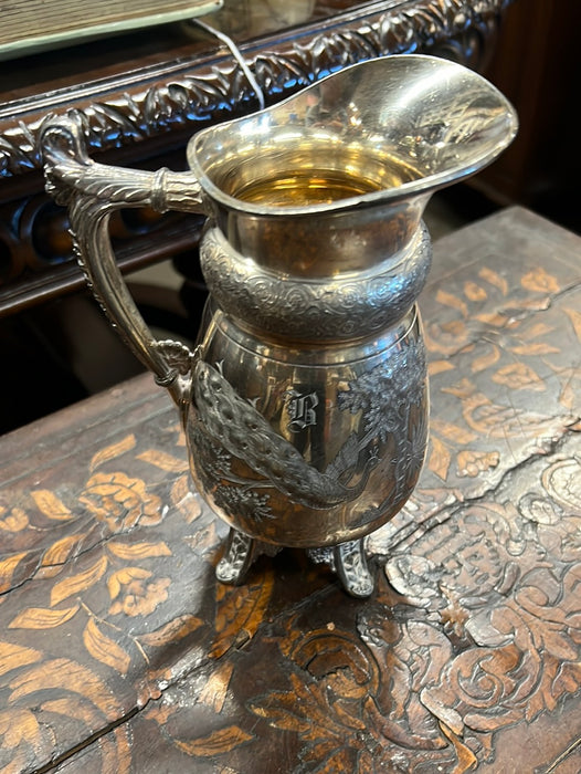 19TH C. AESTHETIC MOVEMENT SILVER PLATE TEA POT