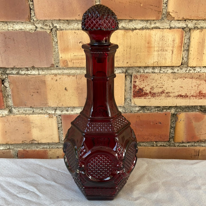 RUBY GLASS DECANTER