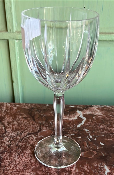 WATERFORD REEDED CRYSTAL WINE GLASS