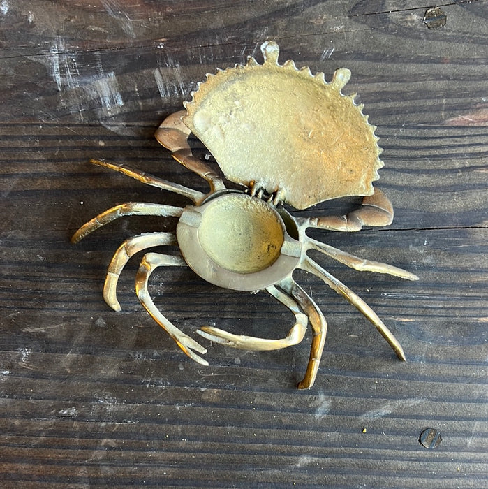 BRASS CRAB ASHTRAY