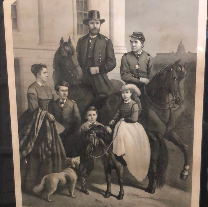 FRAMED GENERAL GRANT FAMILY PICTURE