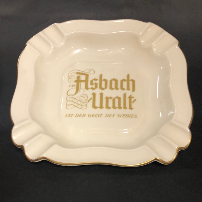IVORY AND GOLD ASHTRAY GERMAN