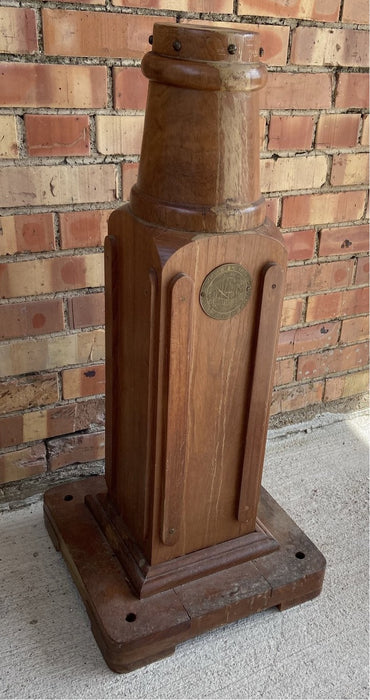 19TH CENTURY DANISH WOODEN SHIPS BINNACLE BASE