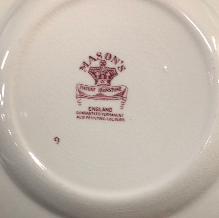 RED TRANSFERWARE MASON BOWL