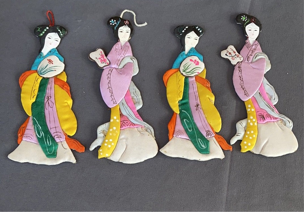 FABRIC CHINESE FIGURES SET IN BOX