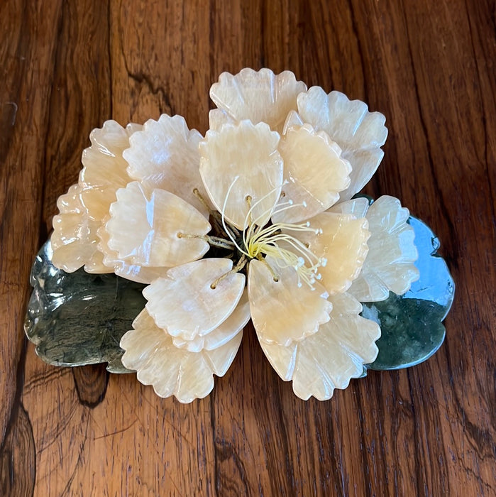 GLASS AND STONE FLOWER