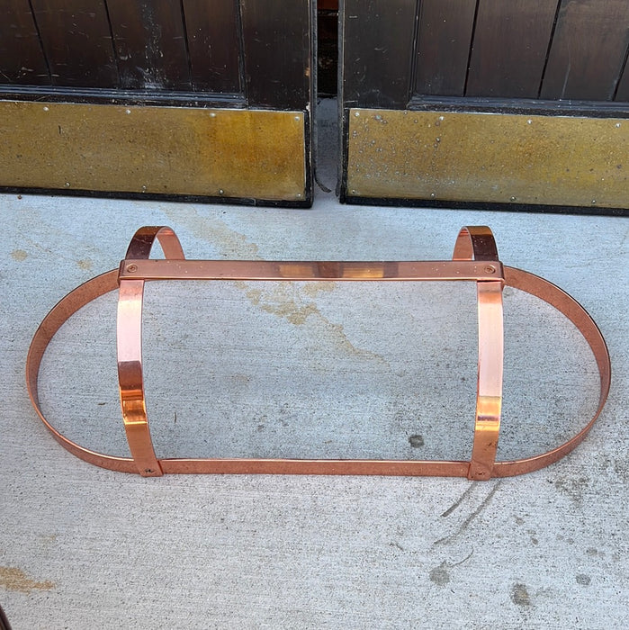 COPPER OVAL POT RACK