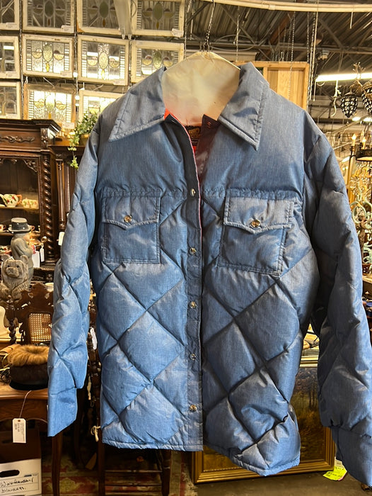 VINTAGE BLUE PUFFY COAT