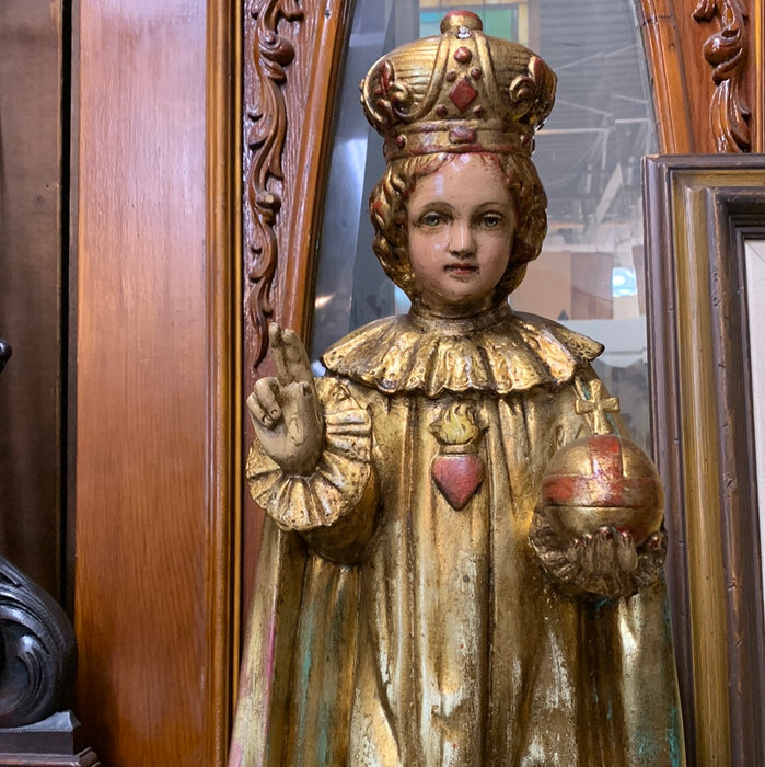 CHALK INFANT OF PRAGUE STATUE