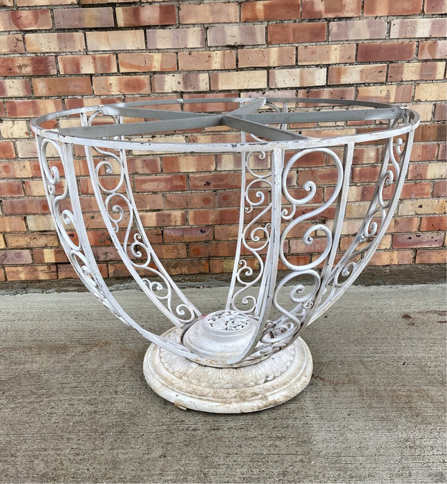 ROUND METAL AND COMPOSITION TABLE BASE