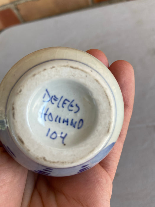 DELFT TINY WINDMILL CONTAINER WITH CORK LID