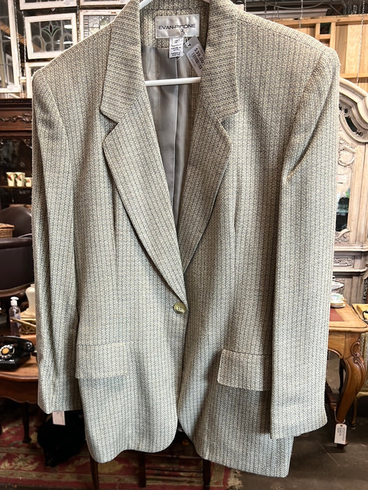 VINTAGE BEIGE SINGLE BUTTON BLAZER