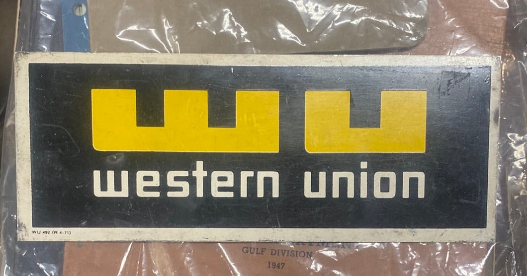 WESTERN UNION SIGN 1 OF 2