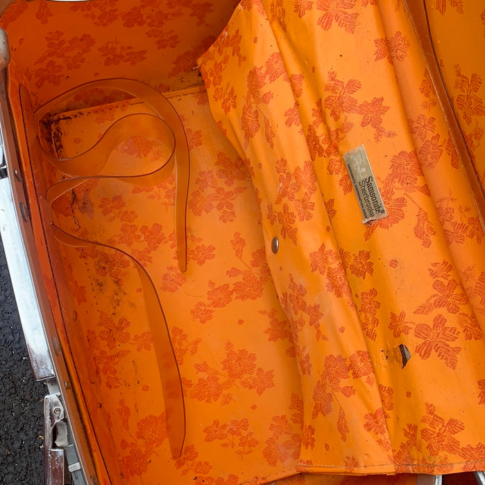ORANGE SAMSONITE LUGGAGE 2 PIECE SET - AS FOUND