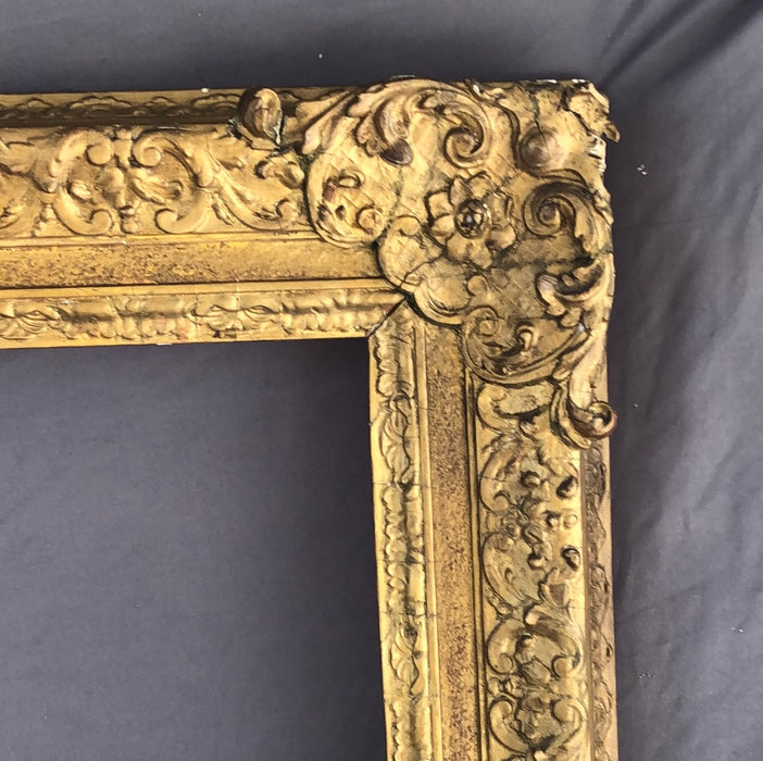 VERY LARGE ORNATE VICTORIAN GESSO FRAME