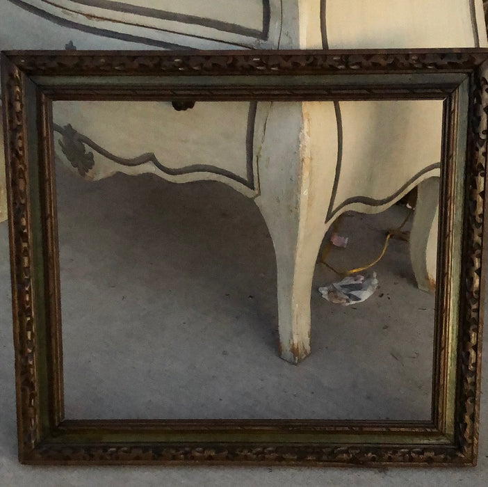 GREEN RUSTIC FRAME AS FOUND