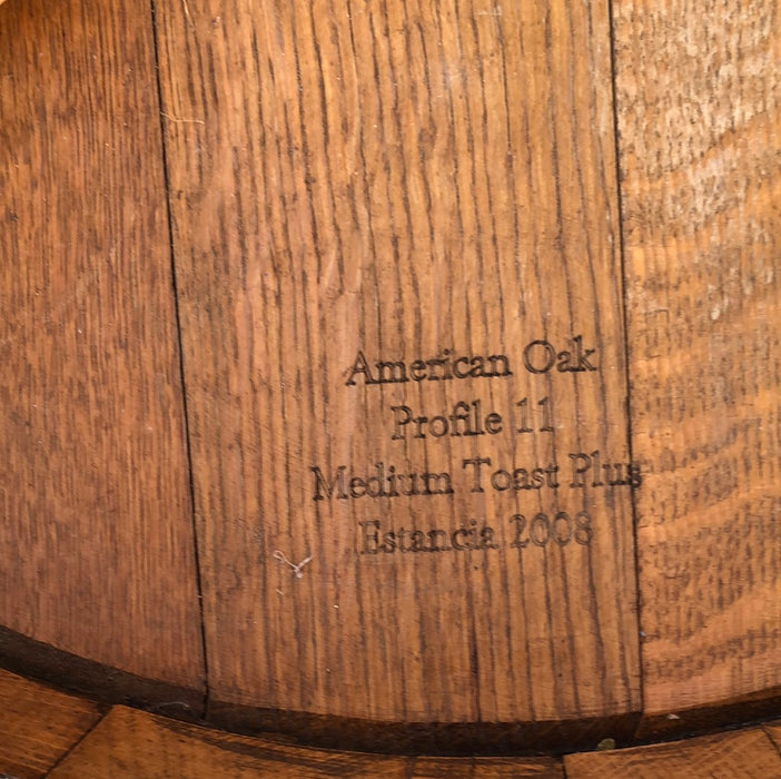 LARGE OAK BARRELL TABLE