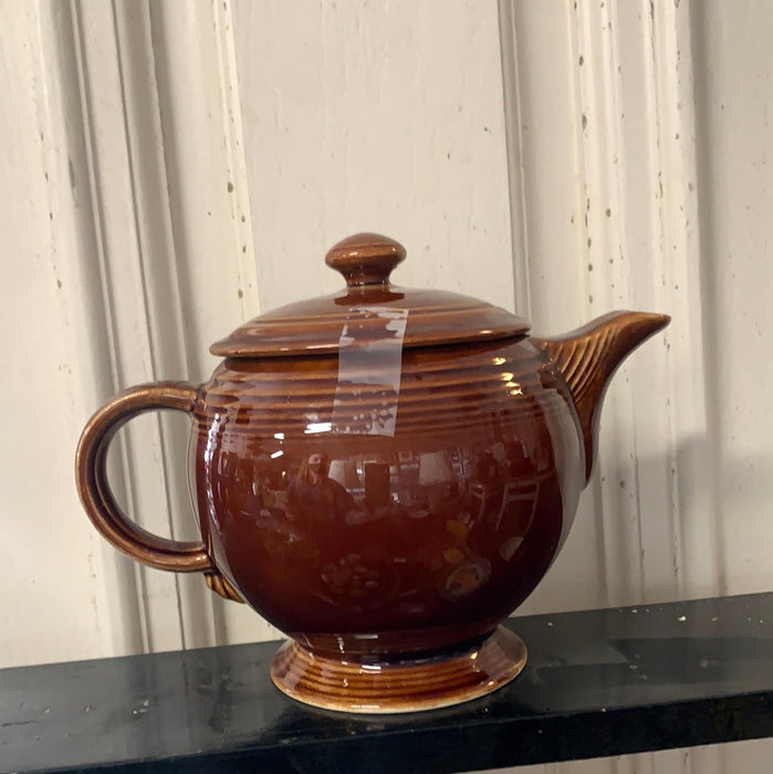 BROWN FIESTA TEA POT
