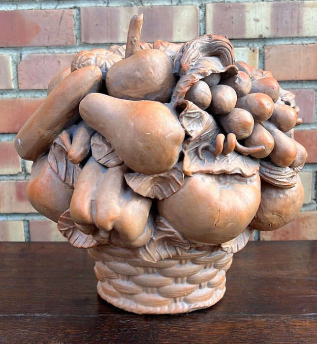 TERRA COTTA FRUIT BASKET