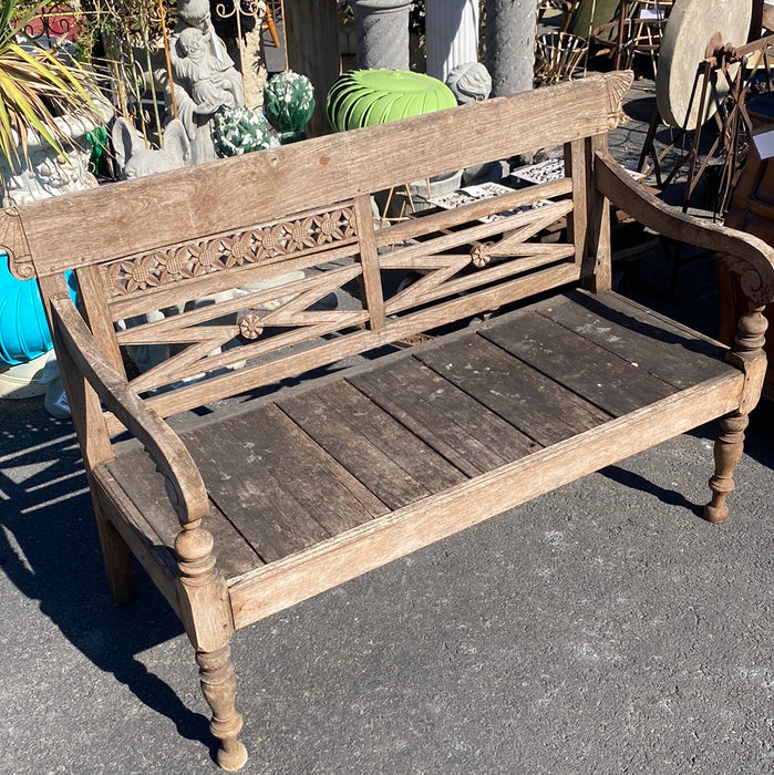 TEAK STYLE GARDEN BENCH