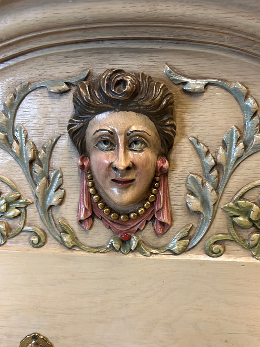 PAINTED LADY CARTOUCHE WALL COAT RACK