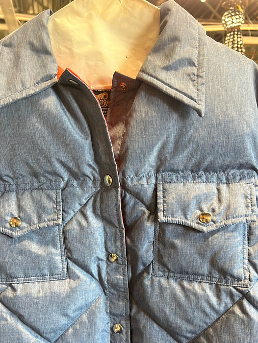 VINTAGE BLUE PUFFY COAT