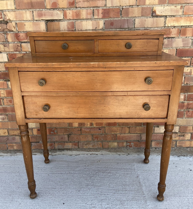 19TH CENTURY 2-PIECE 4-DRAWER STEP BACK CHEST