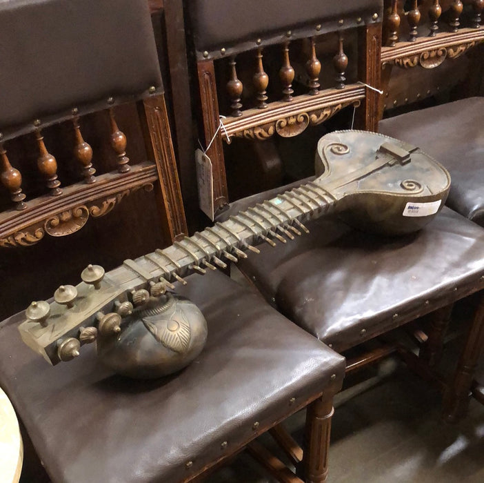 BRONZE LUTE MUSICAL INSTRUMENT