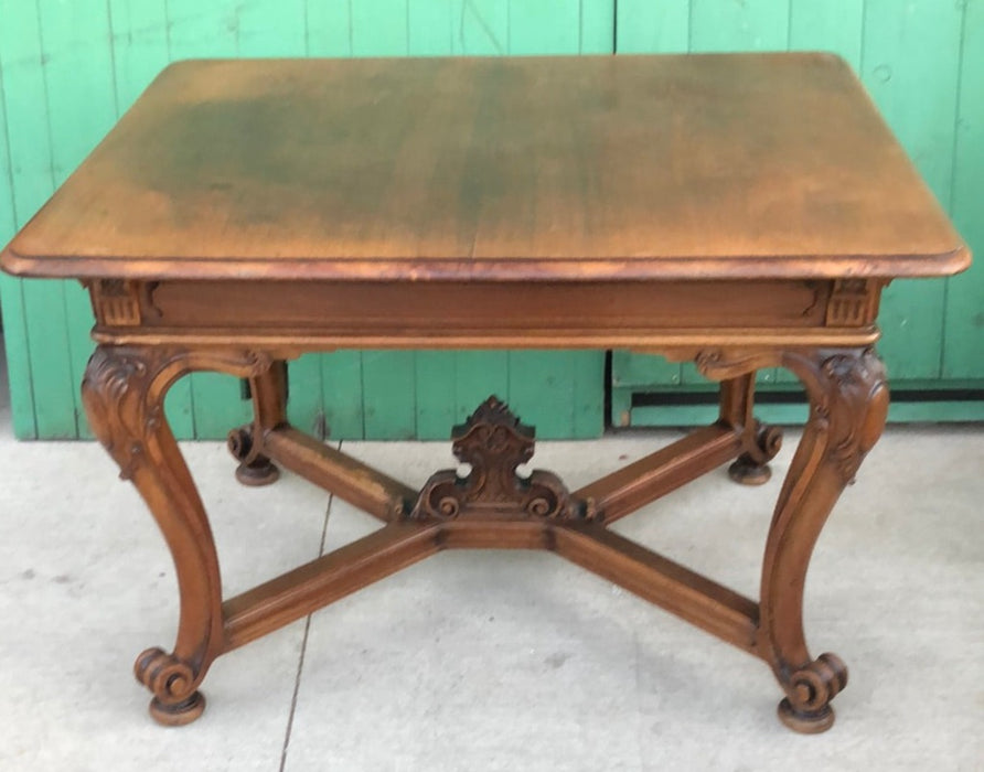 CARVED LOUIS XV WALNUT TABLE