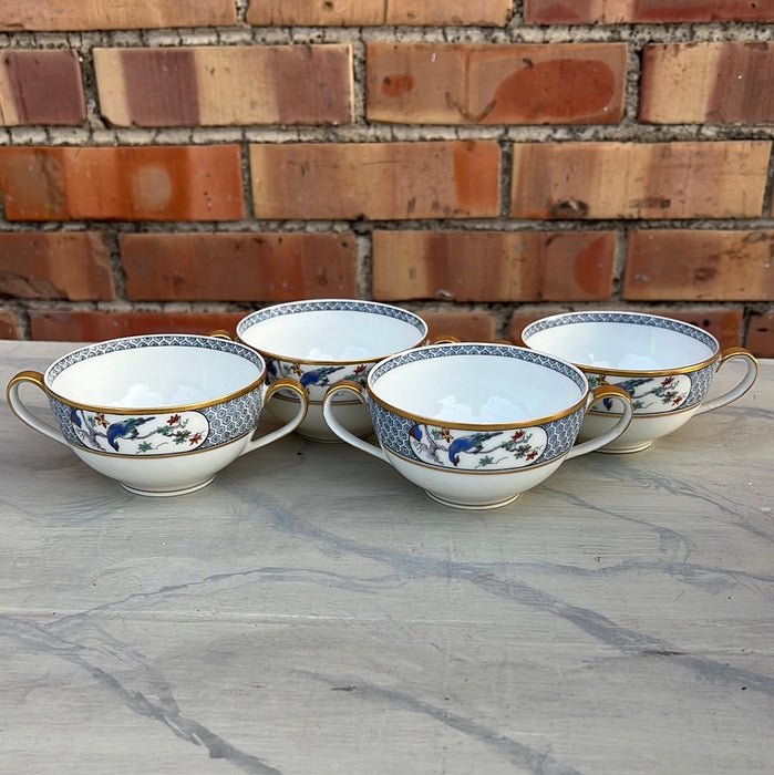 SET OF 4 HAVILAND BOULLION CUPS