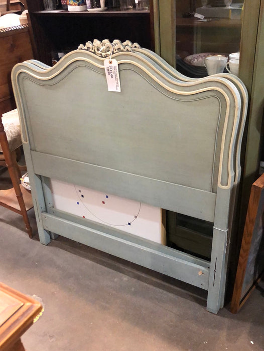 PAIR OF LOUIS XV PAINTED TWIN HEADBOARDS -AS FOUND  UNKNOWN VENDOR