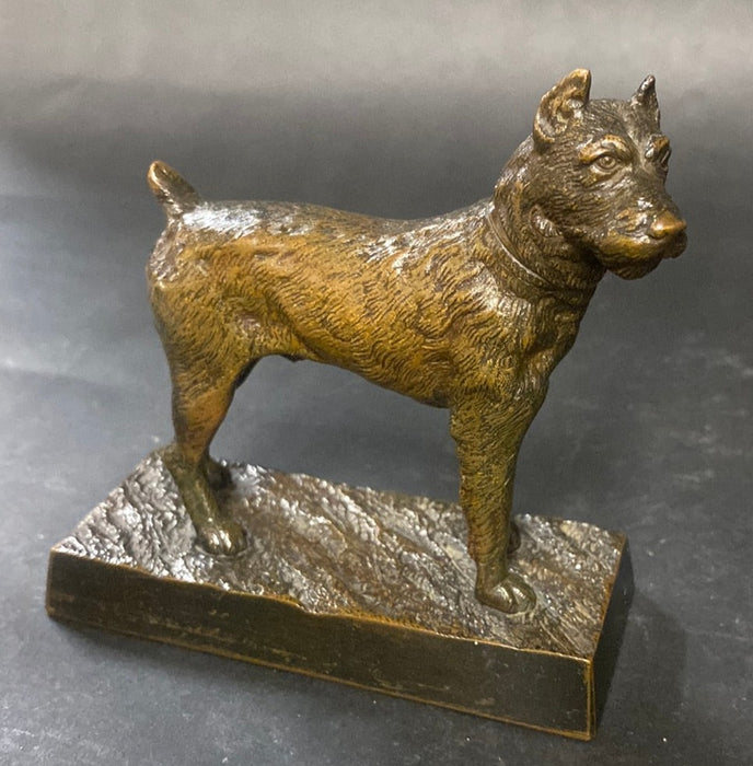 SMALL DARK TERRIER BRONZE