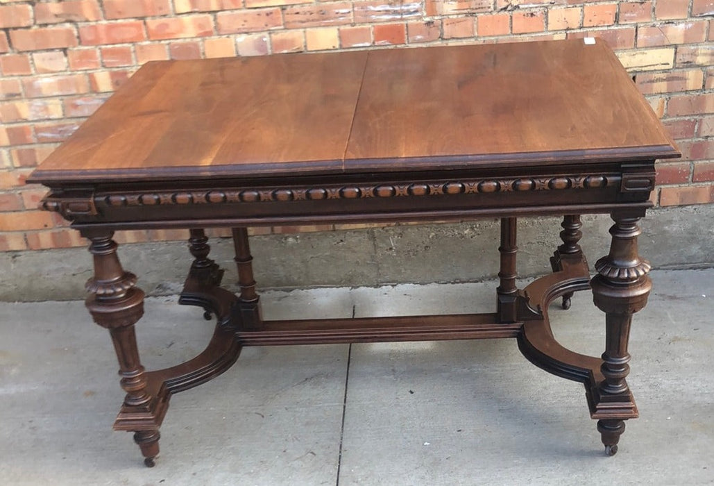 HENRI II SOLID WALNUT DINING TABLE