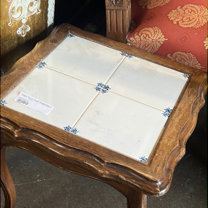 TINY TILE TOP TABORET