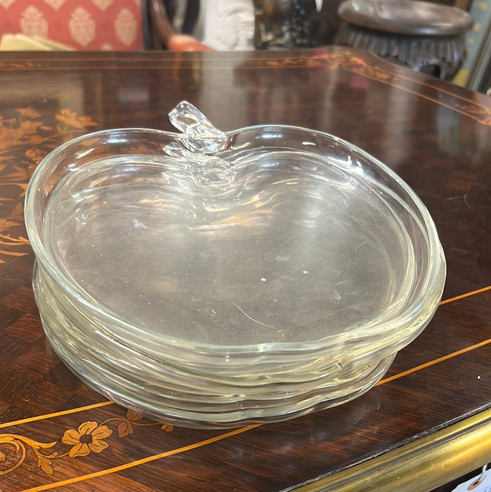 SET OF FIVE APPLE SNACK PLATES
