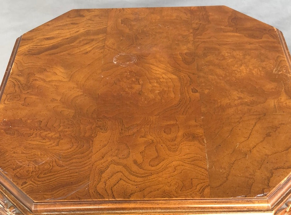 SMALL WALNUT OCTAGON STAND