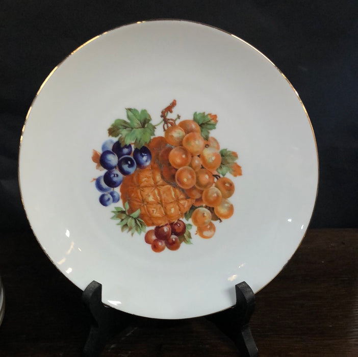 SET OF 12 SMALL GERMAN FRUIT AND NUTS PLATE EACH