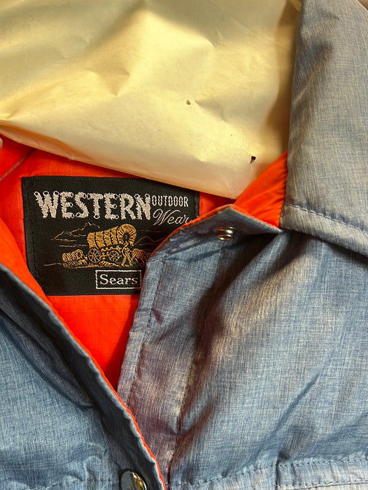 VINTAGE BLUE PUFFY COAT