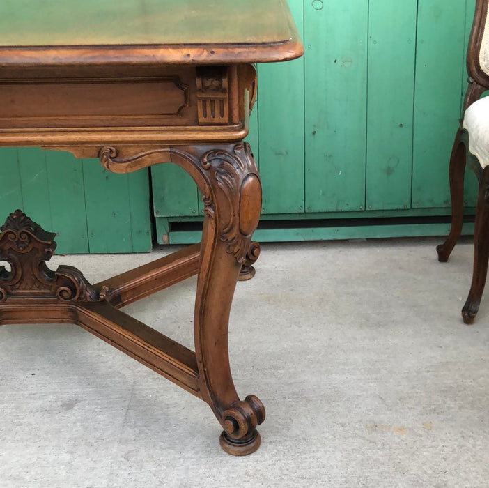 CARVED LOUIS XV WALNUT TABLE