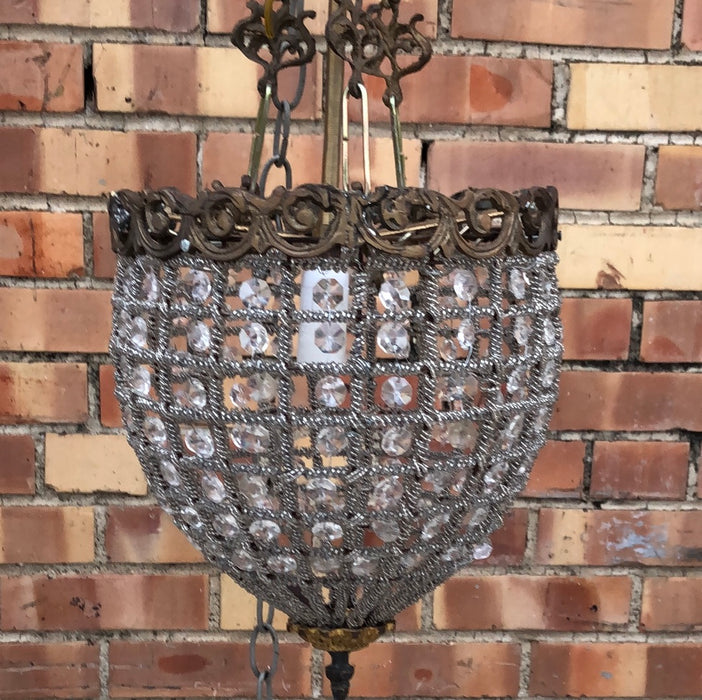 SMALL CRYSTAL PENDANT LIGHT FIXTURE