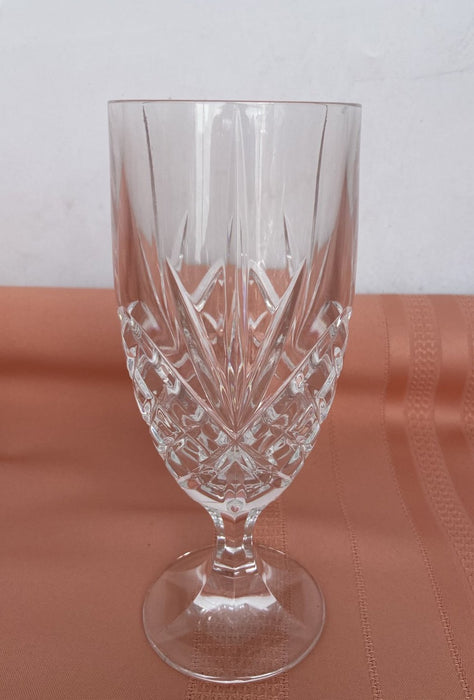 SET OF 12 CRYSTAL STEM GOBLETS