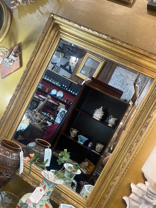 GOLD MIRROR WITH ORNATE FRAME