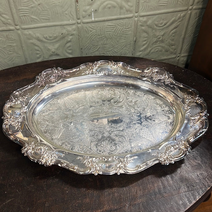SILVER PLATE LARGE TRAY