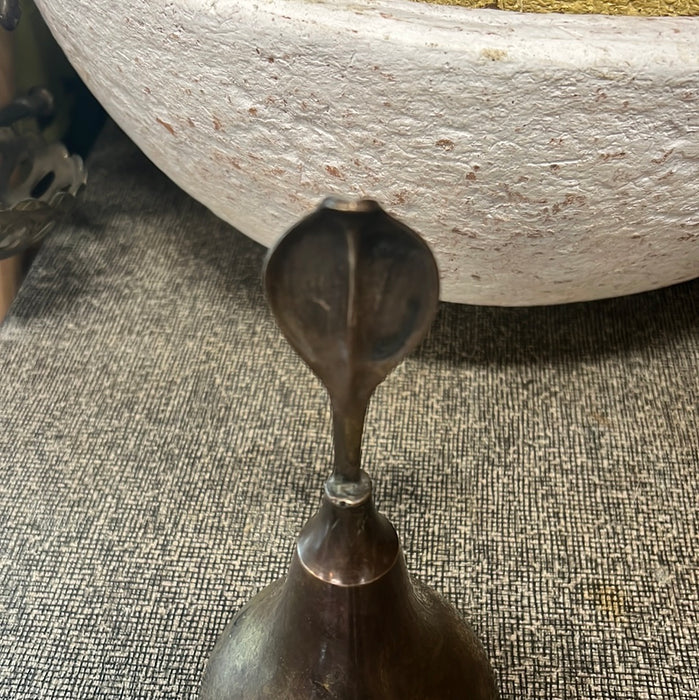 BRASS BELL WITH COBRA HANDLE