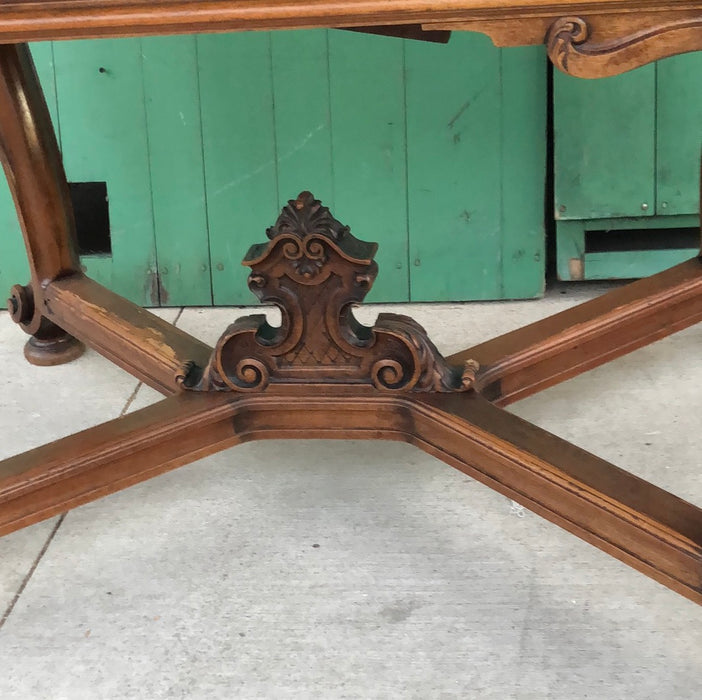 CARVED LOUIS XV WALNUT TABLE