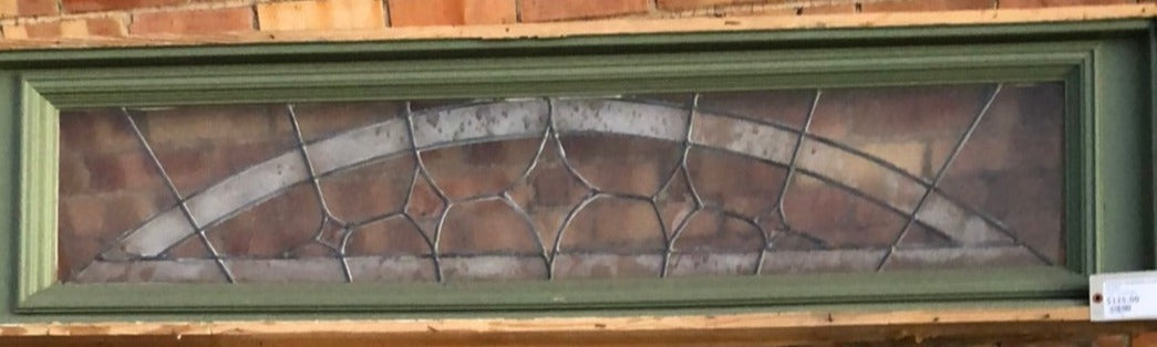 STAINED AND LEADED GLASS TRANSOM